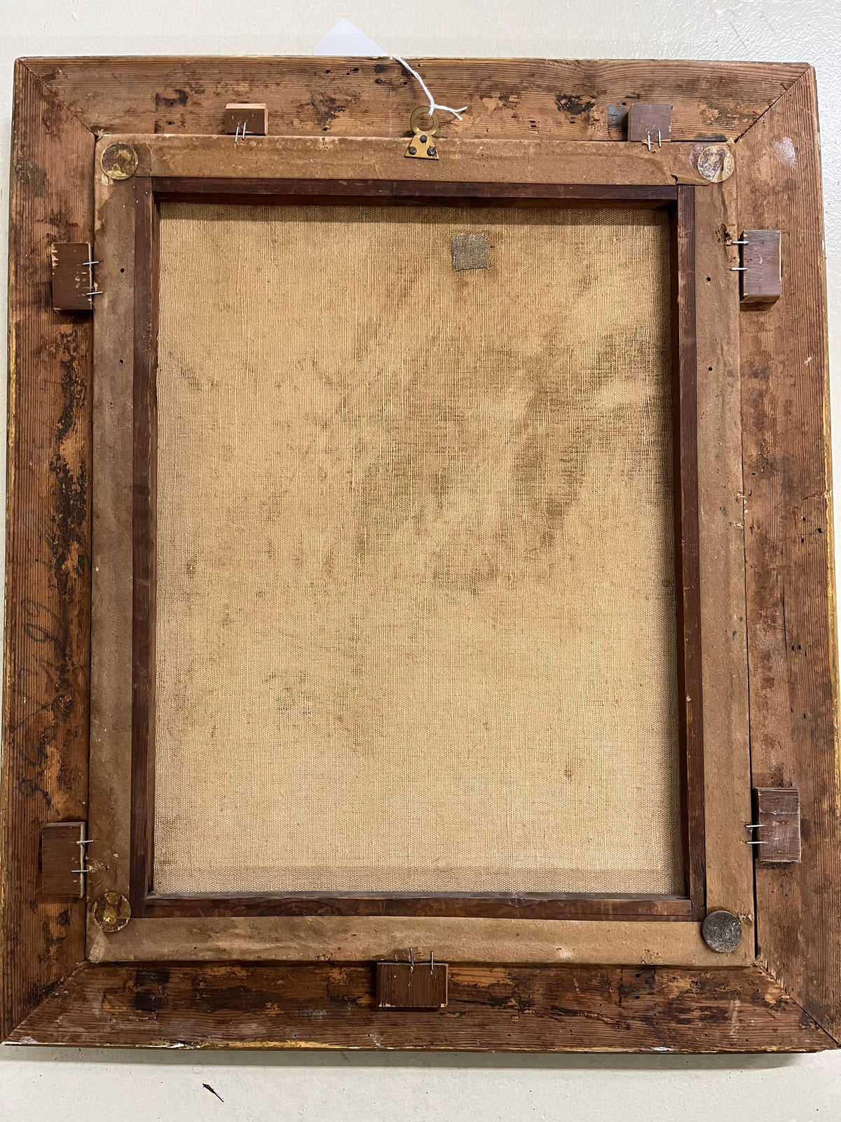 Dipinto Antico del '600 - Vergine Addolorata (Ambito di Carlo Dolci), Olio su Tela con Cornice Dorata