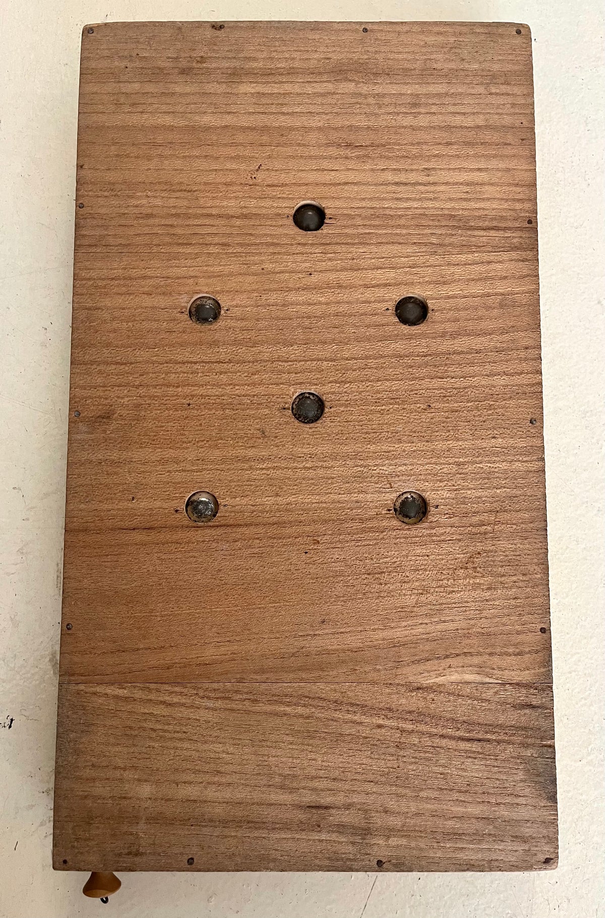 Antique Wooden Bagatelle Tabletop Pinball - Early 20th Century, Oriental Motif