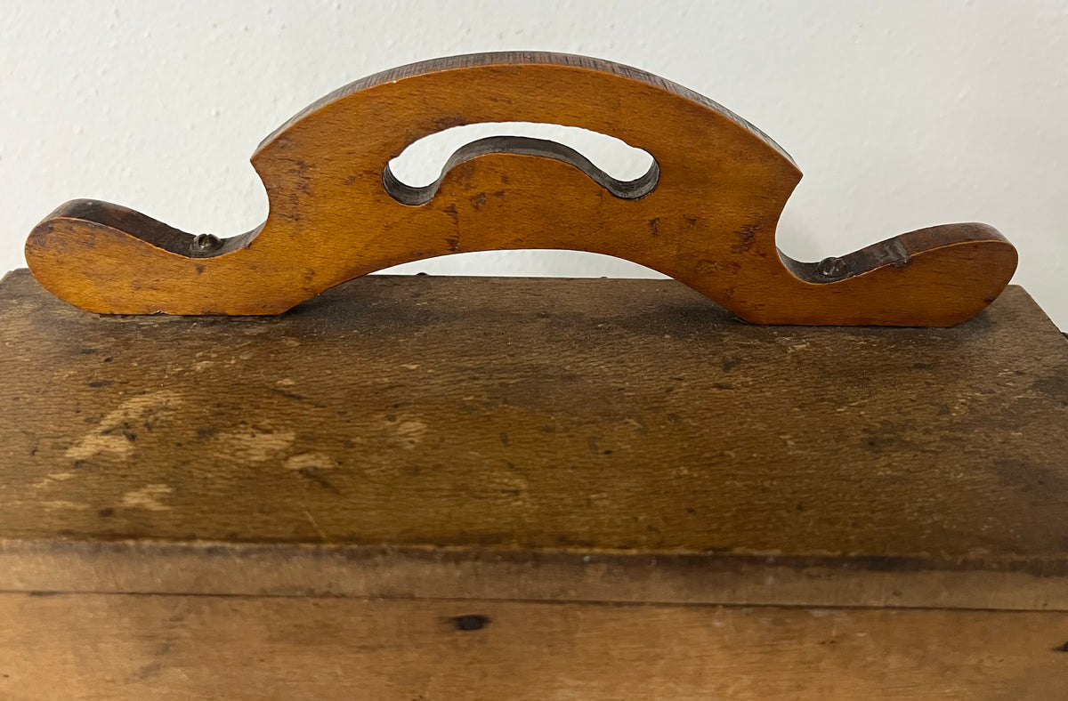 Antique French Faux Bamboo Cabinet – Specchiera e Armadietto da Muro o Tavolo, XIX Secolo