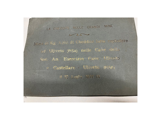 1931 Vintage Photo Album - Cheddite Mine Explosion at Uliveto Quarries (Pisa)