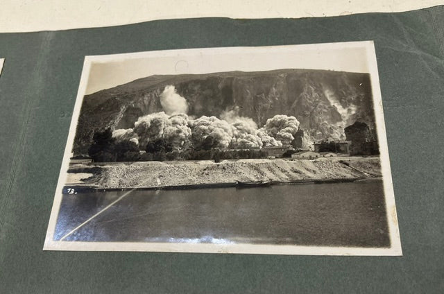 1931 Vintage Photo Album - Cheddite Mine Explosion at Uliveto Quarries (Pisa)
