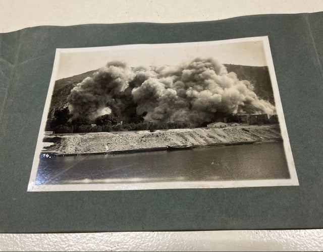 1931 Vintage Photo Album - Cheddite Mine Explosion at Uliveto Quarries (Pisa)