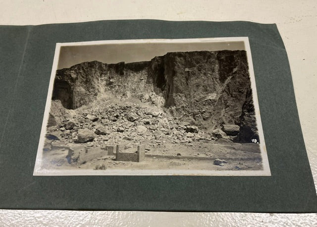 1931 Vintage Photo Album - Cheddite Mine Explosion at Uliveto Quarries (Pisa)