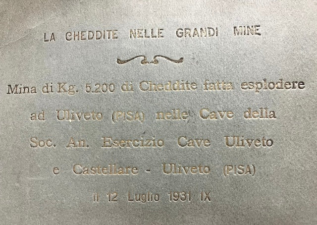 1931 Vintage Photo Album - Cheddite Mine Explosion at Uliveto Quarries (Pisa)